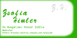 zsofia himler business card